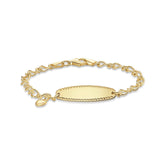 Baby ID Bracelet with Heart Charm - Dracakis Jewellers